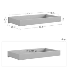Load image into Gallery viewer, Rowan Valley Arden Gray Changing Table Topper (SB882)
