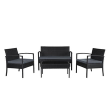 Load image into Gallery viewer, Roxana 4 Piece Rattan Sofa Seating Group with Cushions 2071
