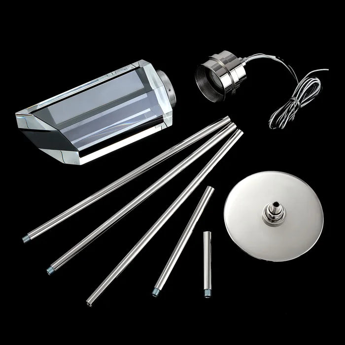 Roxann 1 - Light LED Pendant with Crystal Accents