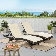 Load image into Gallery viewer, Roylee Ebern Designs 2 - Piece Outdoor Seat/Back Cushion 27.5&#39;&#39; W x 80&#39;&#39; D (Set of 2)
