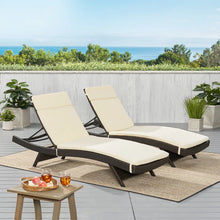 Load image into Gallery viewer, Roylee Ebern Designs 2 - Piece Outdoor Seat/Back Cushion 27.5&#39;&#39; W x 80&#39;&#39; D (Set of 2)
