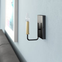 Load image into Gallery viewer, Royst 1 - Light Dimmable Black/Gold Candle Wall Light (SET OF 3)
