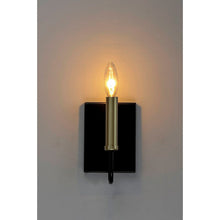 Load image into Gallery viewer, Royst 1 - Light Dimmable Black/Gold Candle Wall Light (SET OF 3)
