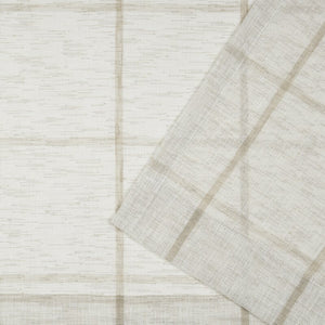 Rubin Linen Plaid Sheer Single Curtain Panel Set of 2 - GL388