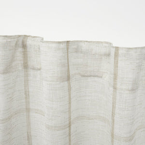 Rubin Linen Plaid Sheer Single Curtain Panel GL429