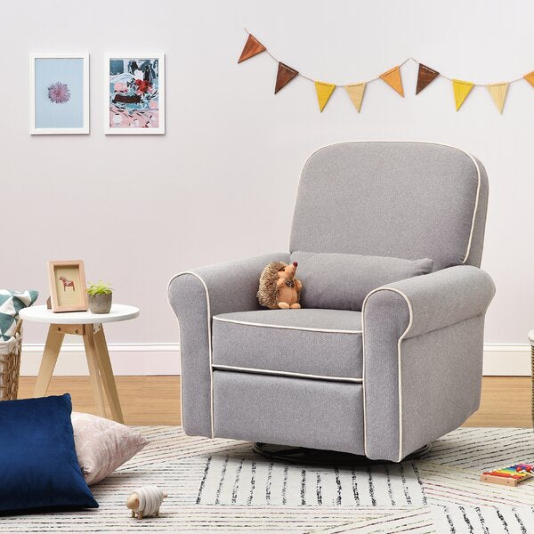 Ruby Swivel Reclining Glider Gray/Cream 3161RR