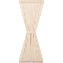 Load image into Gallery viewer, RuckeR Flax Solid Rod Pocket Single Curtain Panel
