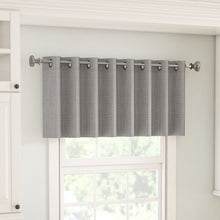 Load image into Gallery viewer, Gray Rummel Solid Color Tailored 52'' Window Valance, (Set of 2)
