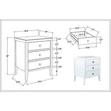 Load image into Gallery viewer, Rushville 23&#39;&#39; Tall 3 - Drawer Nightstand
