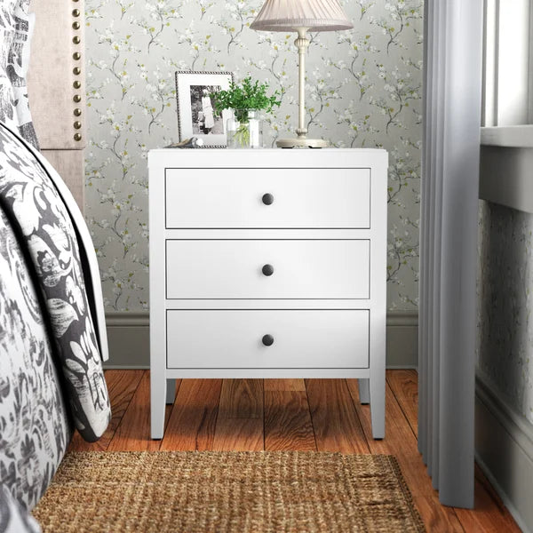 Rushville 23'' Tall 3 - Drawer Nightstand