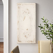 Load image into Gallery viewer, Rustic Distressed Floral Wall Decor White 367CDR
