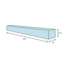 Load image into Gallery viewer, Rustic Fireplace Shelf Mantel 60&quot;/9&quot;
