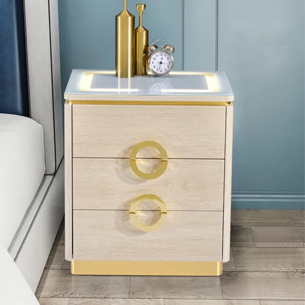 Ruthell 22.4'' Tall 3 - Drawer Nightstand