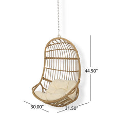 Load image into Gallery viewer, Rutherford Swing Chair Light Brown/Beige #1605HW
