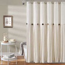 Load image into Gallery viewer, 72&quot; W x 72&quot; L Off White Ruya Single Shower Curtain
