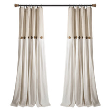 Load image into Gallery viewer, Ruya Window Semi-Sheer Rod Pocket Single Curtain Panel Set of 5 1459CDR
