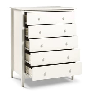 White Ryley 36'' Wide 5 - Drawer Chest