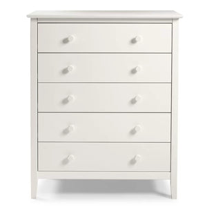 White Ryley 36'' Wide 5 - Drawer Chest