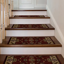 Load image into Gallery viewer, Red Ryley Stair Tread, Set of 17 stair treads
