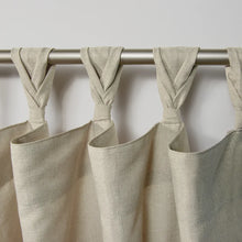 Load image into Gallery viewer, 50" W x 96" L Ryton Solid Color Room Darkening Tab Top Curtain Panels (Set of 4)
