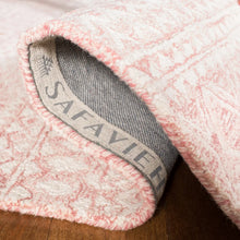 Load image into Gallery viewer, SAFAVIEH Handmade Micro-Loop Ljubica Wool Rug - 8&#39; x 10&#39; - Pink/Ivory
