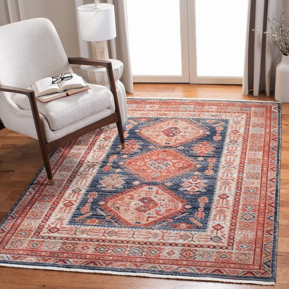 SAFAVIEH Herat Cayetana Traditional Rug - 4' x 6' - Rust/Black 6150RR