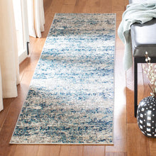 Load image into Gallery viewer, SAFAVIEH Madison Loane Modern Abstract Rug - 2&#39;2&quot; x 12&#39; Runner - Grey/Blue
