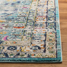 Load image into Gallery viewer, SAFAVIEH Monaco Gulriz Boho Rug - 9&#39; x 9&#39; Square - Blue/Light Grey
