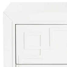 Load image into Gallery viewer, Raina Three Drawer Greek Key Night Stand
