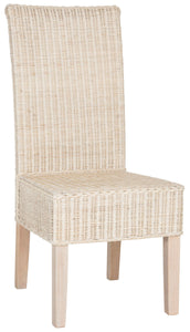 Arjun White Washed Wicker Dining Chair - Set of 2 #781 HW