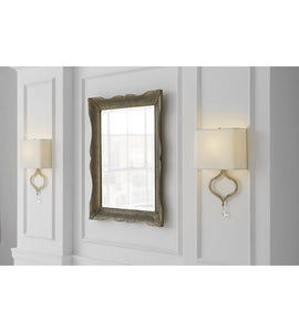 Visual Comfort SK2258GI-PL Suzanne Kasler Heart 1 Light 13 inch Gilded Iron Sconce Wall Light, Suzanne Kasler, Natural Percale Shade MRM3359