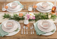 Load image into Gallery viewer, Cogswell Mauna Crackle 24 Piece Melamine Dinnerware Set, Set for 8 #1352HW

