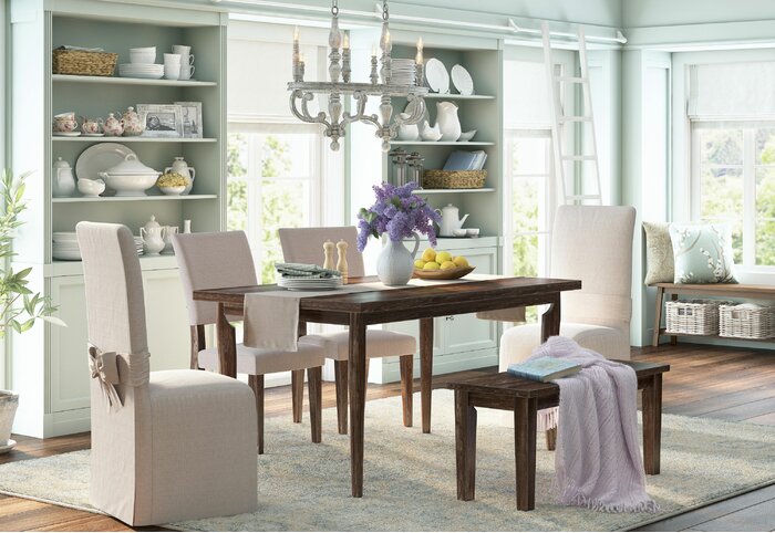 Parthenia Hemstitched Table Runner Natural Tan 433ND