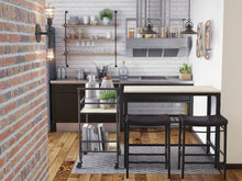 Load image into Gallery viewer, Brown/Black Gaddy 3 Piece Tiered Shelf 1961CDR
