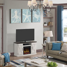 Load image into Gallery viewer, Ashland Pine Lorraine TV Stand for TVs up to 55&quot; with Electric Fireplace Included 7666

