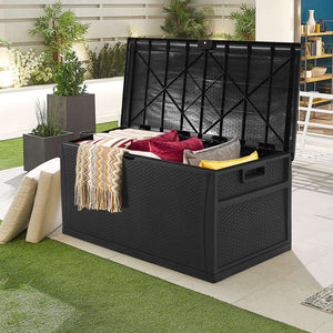 120 Gallons Gallon Water Resistant Lockable Deck Box