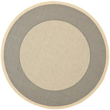 Load image into Gallery viewer, Sabatini Indoor / Outdoor Area Rug in Gray/Cream 5&#39;3&quot; round
