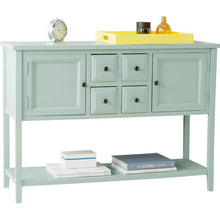 Load image into Gallery viewer, Aqua Smoke Sadie Solid Wood Console Table

