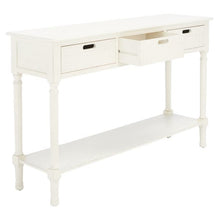 Load image into Gallery viewer, Landers 3 Drawer Console Table Distressed White
