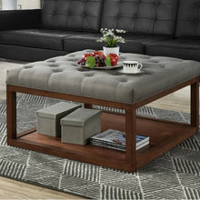 Load image into Gallery viewer, Sagan 36.5&#39;&#39; Wide Tufted Square Storage Ottoman with Storage
