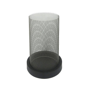 Metal Mesh Pillar Candle Holder, Color: Black