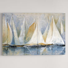 Load image into Gallery viewer, 32&quot; H x 48&quot; W Sailboats On Water - Print on Canvas
