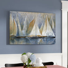 Load image into Gallery viewer, 32&quot; H x 48&quot; W Sailboats On Water - Print on Canvas
