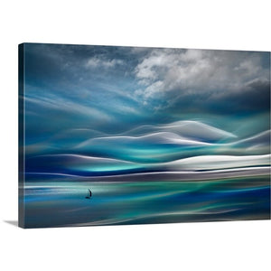 40" H x 60" W x 1.5" D Sailing by Ursula Abresch - Graphic Art on Canvas