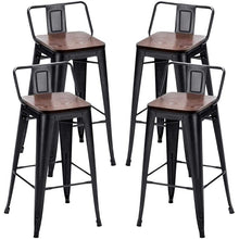 Load image into Gallery viewer, Matte Black Saleh Counter Stool (26" Seat Height) (Set of 4)
