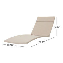 Load image into Gallery viewer, Salem Outdoor Chaise Lounge Cushion by Christopher Knight Home - Orange
