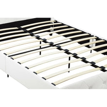 Load image into Gallery viewer, Queen White Salina Tufted Upholstered Low Profile Platform Bed 2093AH
