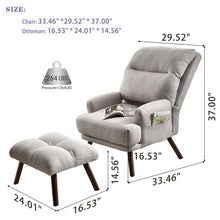 Load image into Gallery viewer, Salma 29.52&#39;&#39; Wide Tufted Lounge Chair and Ottoman
