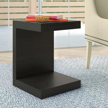 Load image into Gallery viewer, Black Saltash 21&#39;&#39; Tall C Table End Table with Storage
