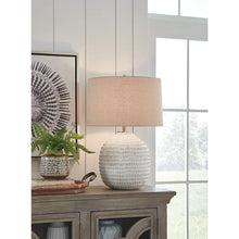 Load image into Gallery viewer, Salton 26.5&quot; Beige Table Lamp
